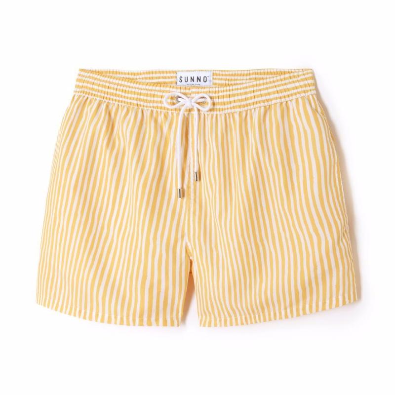 Yellow stripes swim short by Sunno
